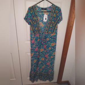 Zessica Beach Tie Dress Small